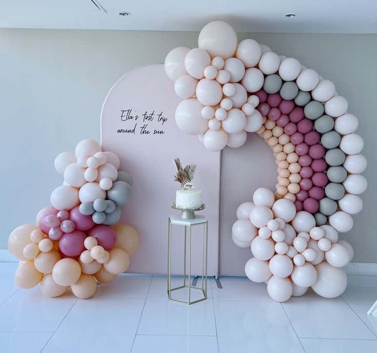 20 Gorgeous Balloon Arch Decorating Ideas - Lady Celebrations