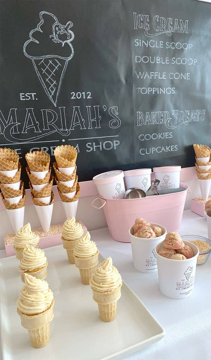 22 Brilliant Ice Cream Bar Ideas - Lady Celebrations